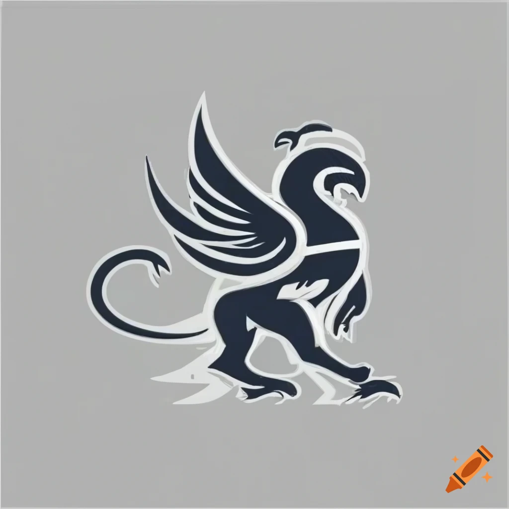 Logo of a mythical griffin on Craiyon