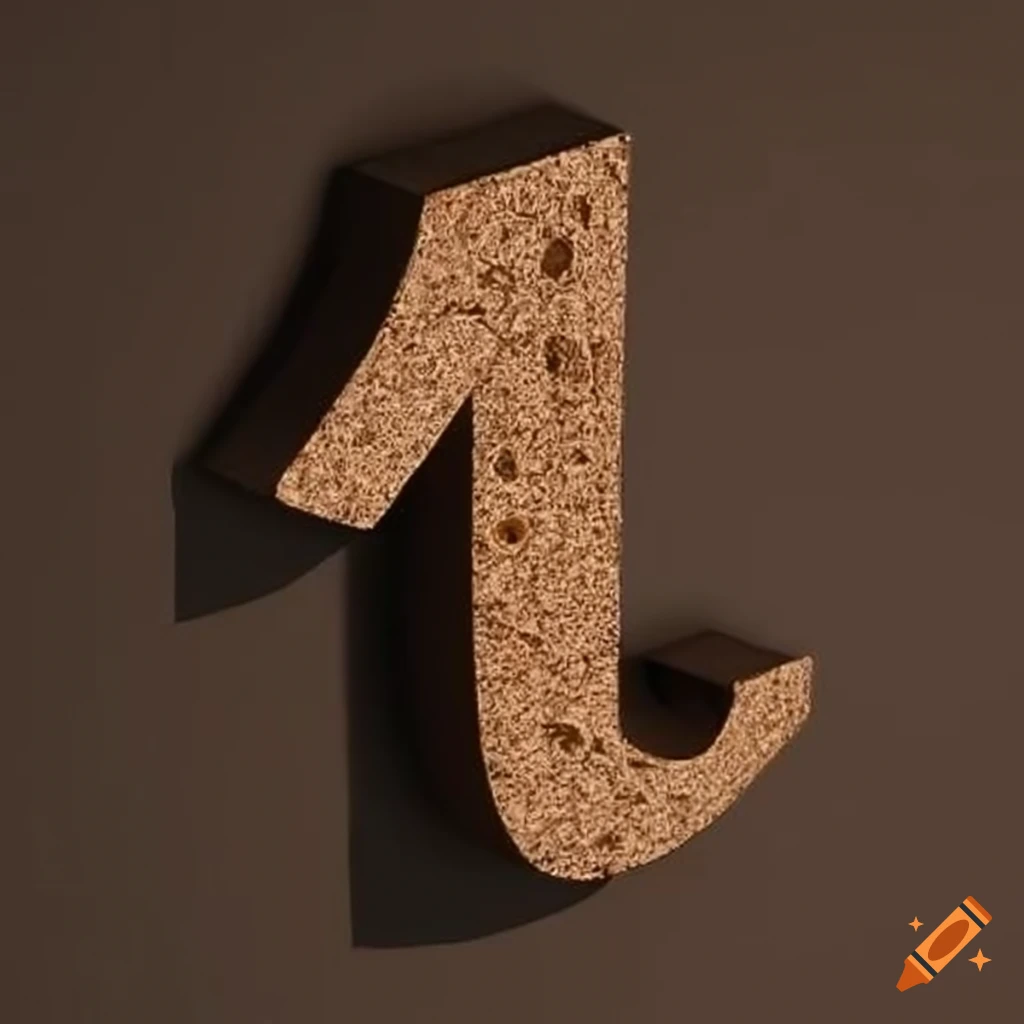 number 1 made of cork