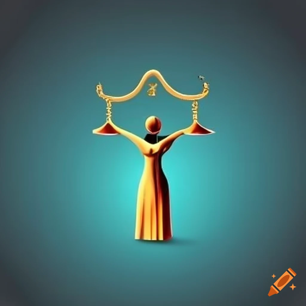 symbolic logo of justice and women's empowerment