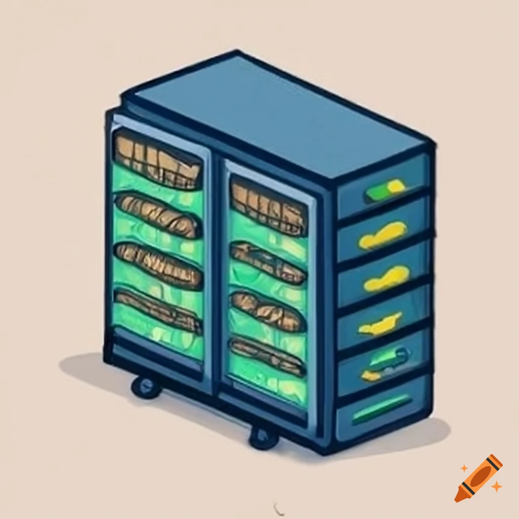 illustration of a European server