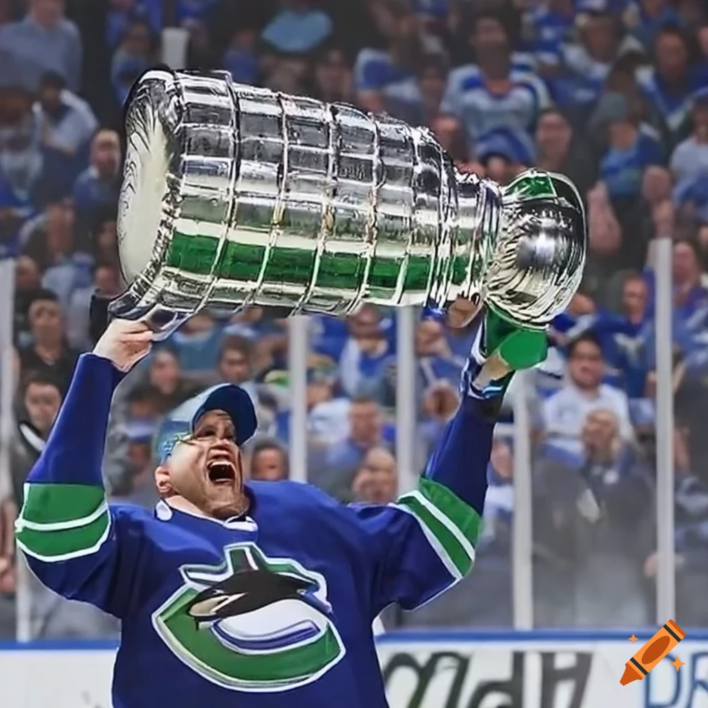 Image of vancouver canucks celebrating their stanley cup win on Craiyon
