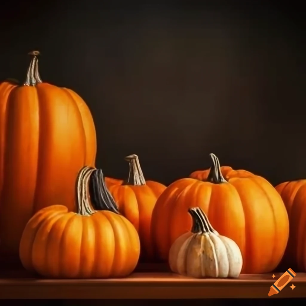 fall-themed wallpaper with pumpkins