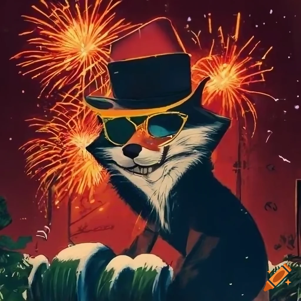 villainess fox in a vineyard from graphic novel