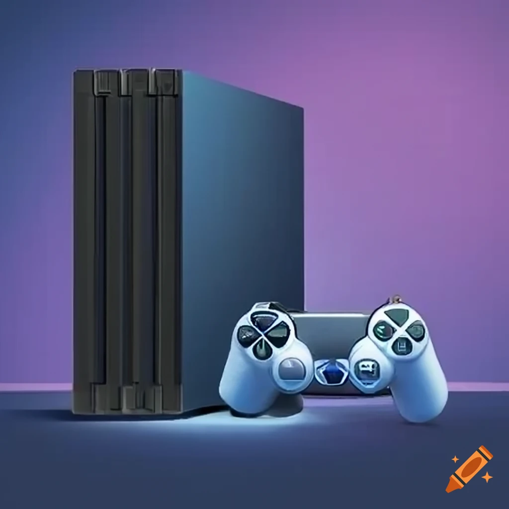 Screenshot of playing a game on ps4 on Craiyon