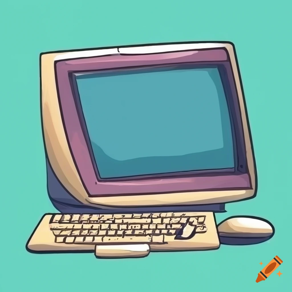 Computer desktop png, retro illustration, | Premium PNG - rawpixel