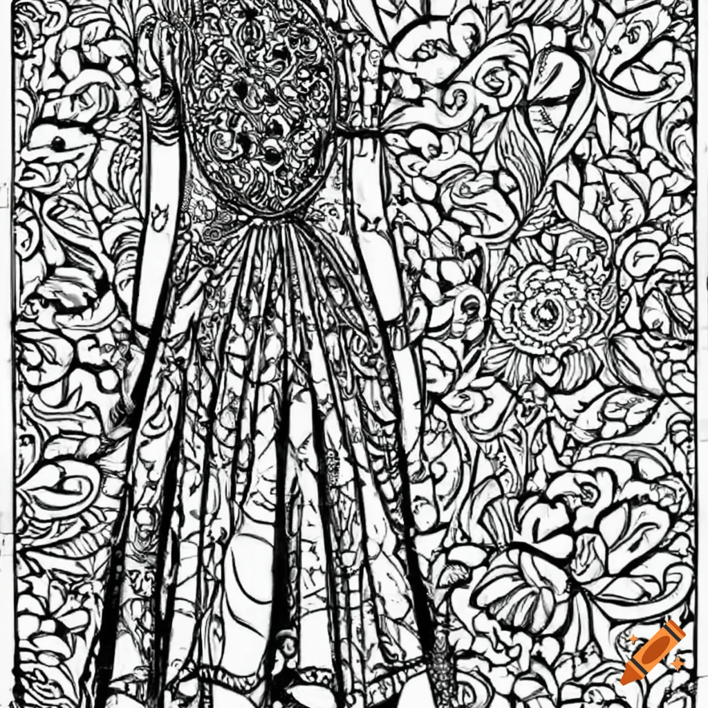 Printable Adult Coloring Page Beautiful Black Woman Grayscale