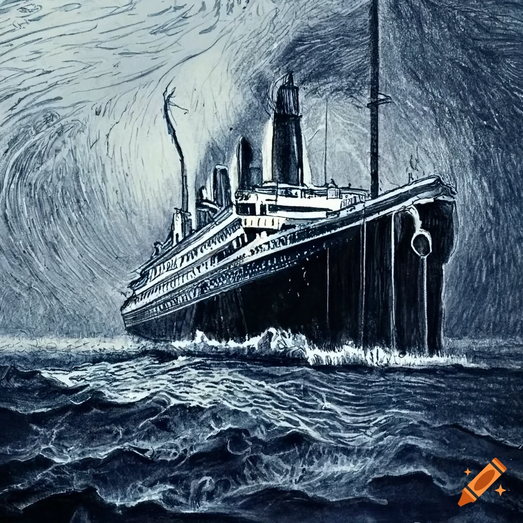 Gave drawing the Titanic a try : r/titanic
