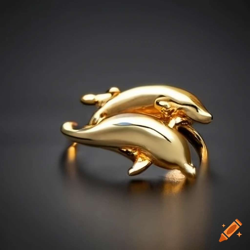 Dolphins Ring, 14Kt Two Tone - Cedar Chest Sanibel