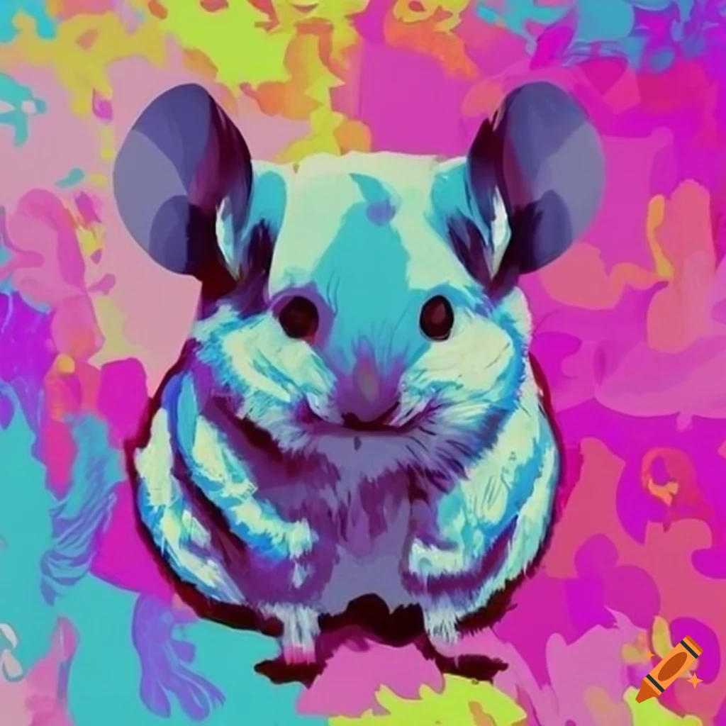 Modern Pop Art Chinchilla On Craiyon