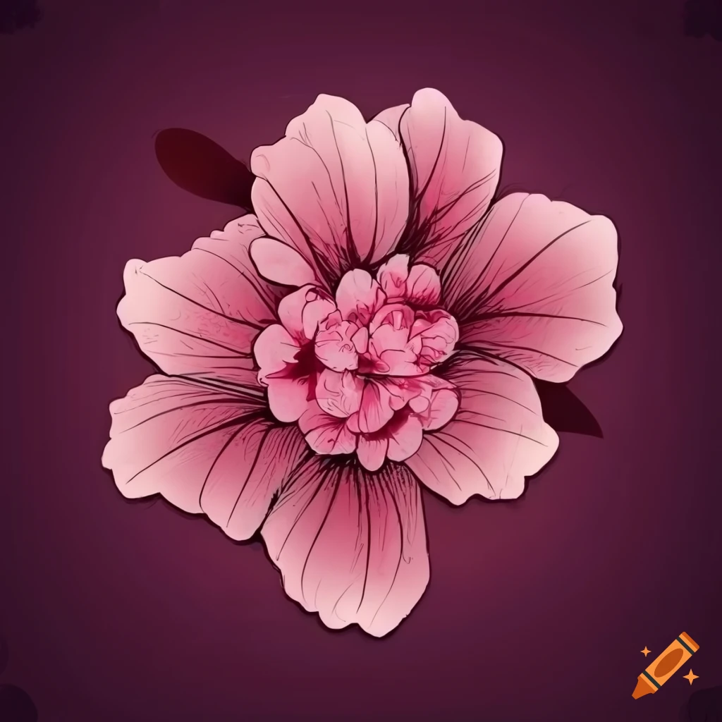 vintage design of sakura cherry blossoms