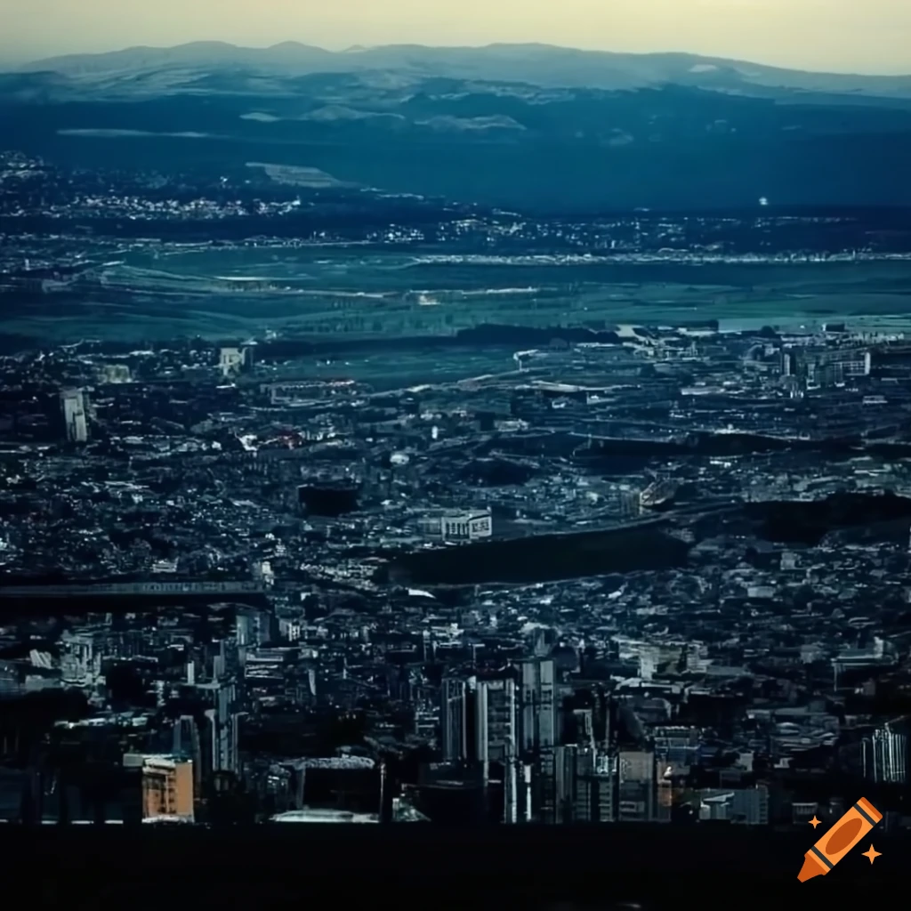 black metal cityscape