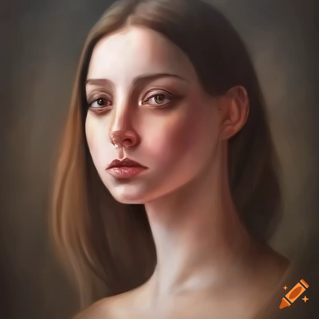 Portrait artwork of a scandinavian woman with cinematic lighting on Craiyon