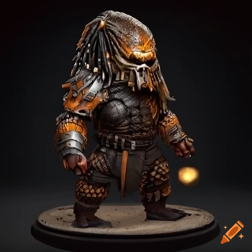Image of a heavily-armored dwarf character on Craiyon