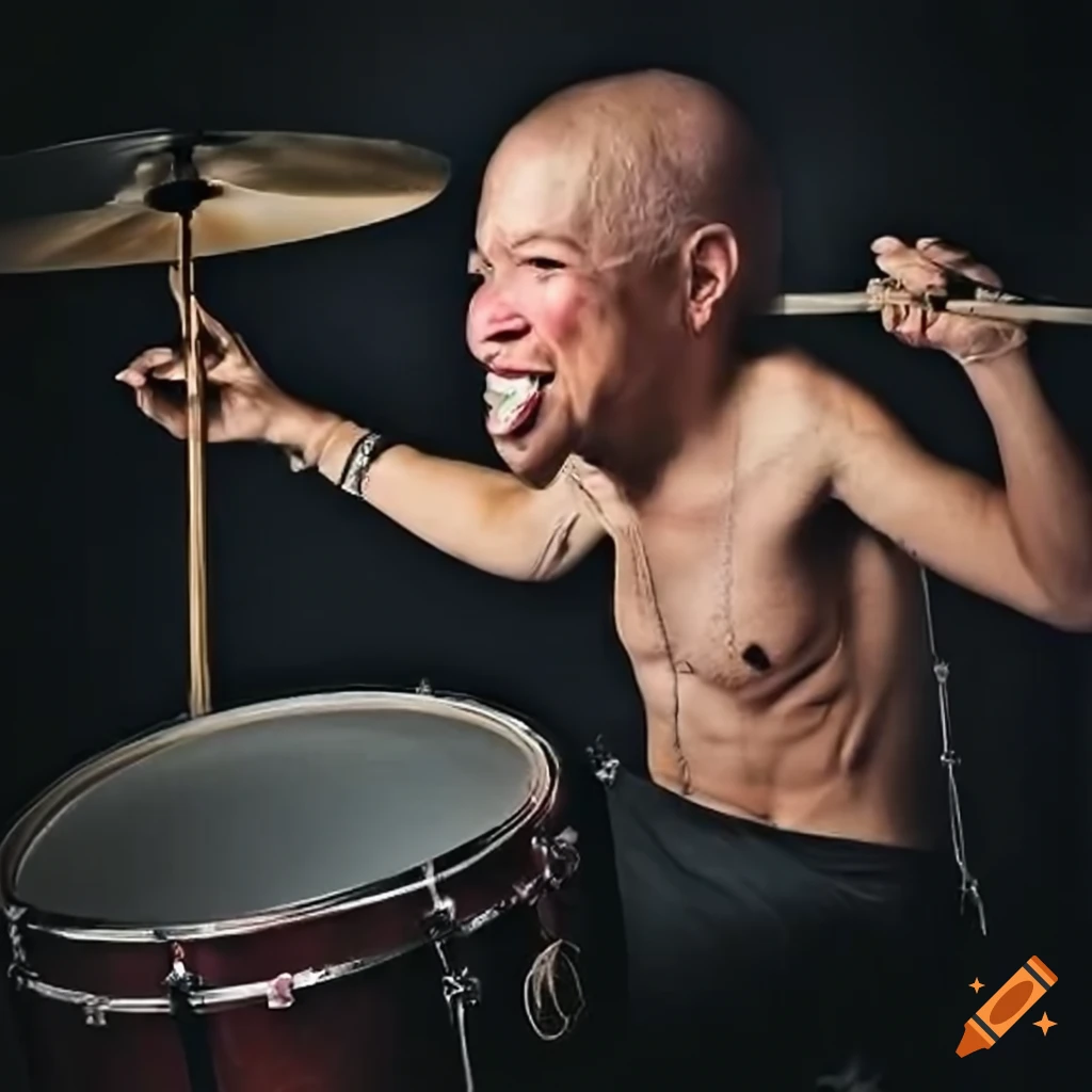 realistic artwork of a drummer