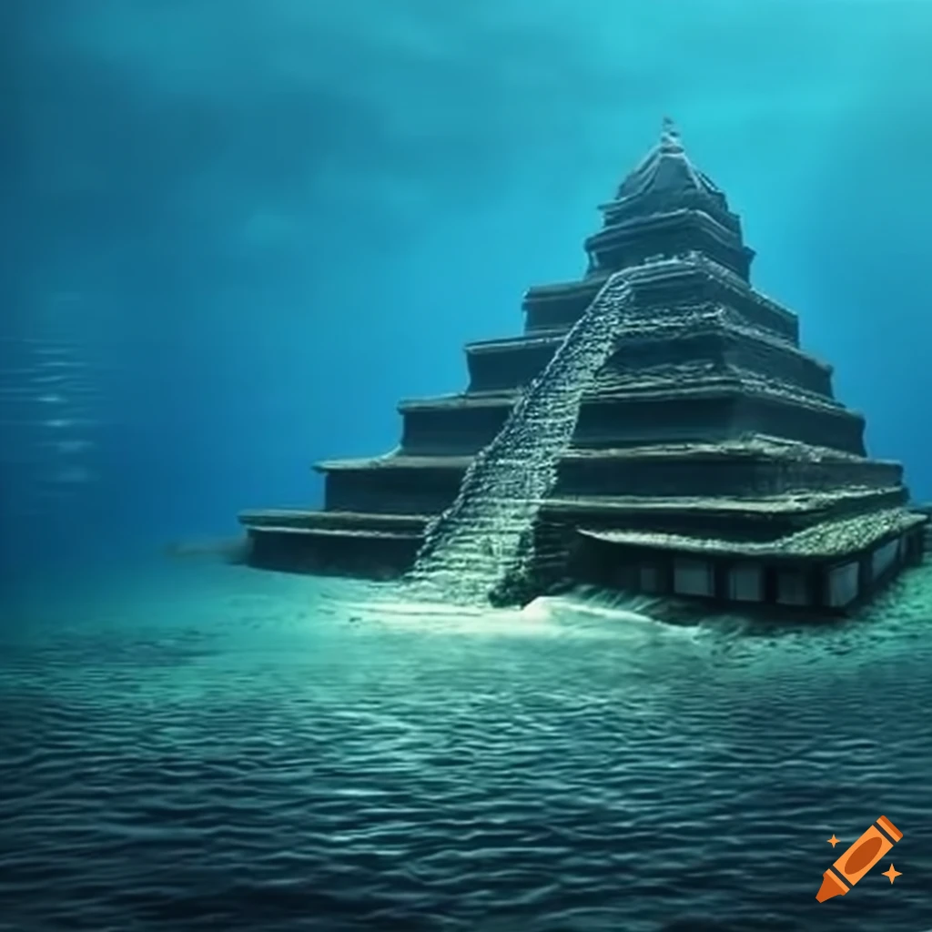 Image of an ancient japanese underwater pyramid