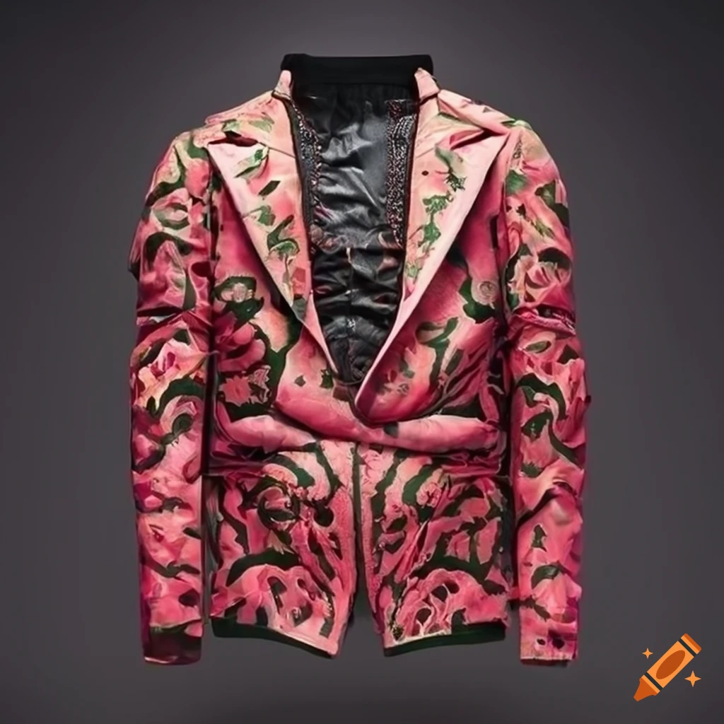 Men s Jacket With Watermelon Details On Craiyon