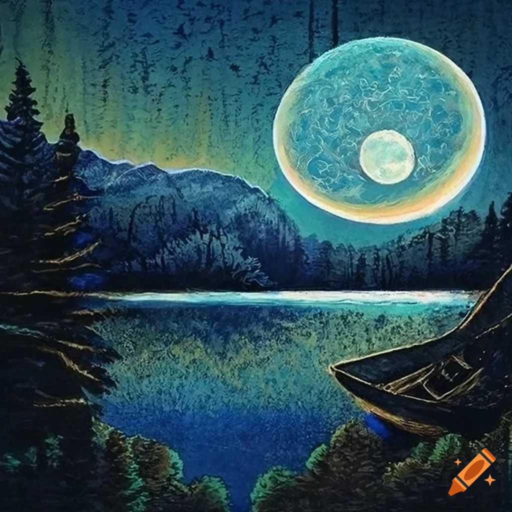 Serene Pen And Ink Landscape With Moonlit Boat On Craiyon serene-pen-and-ink-landscape-with-moonlit-boat-on-craiyon