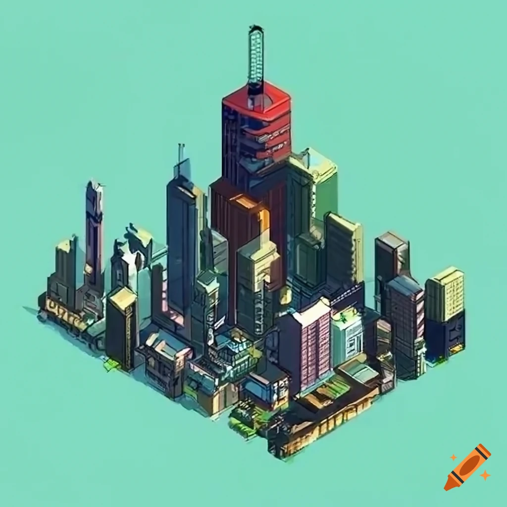 isometric-rpg-tileset-of-tokyo-city-on-craiyon