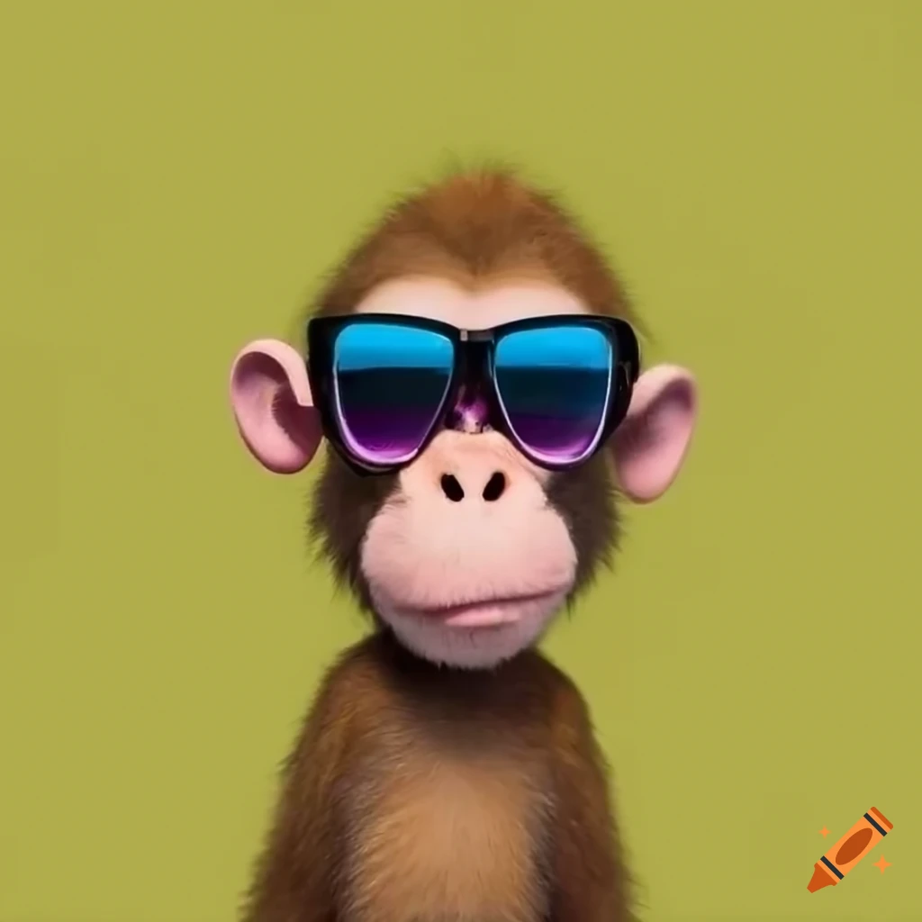 Lexica - Discord profile picture of a monkey wearing sunglasses and a suit,  looking to the side, cool, relistic