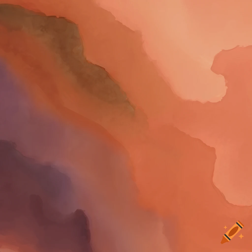 watercolor background in terracotta colors