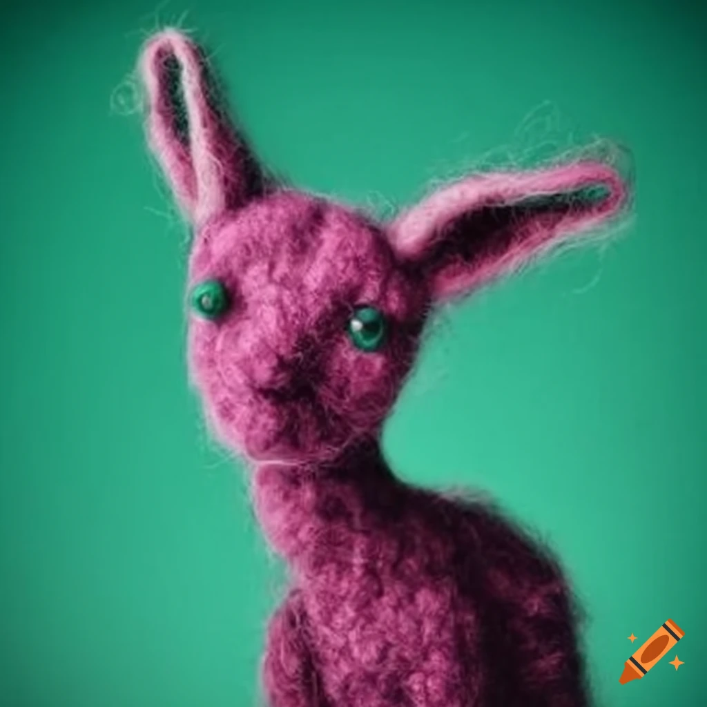 Felted wool fashion creatures on Craiyon