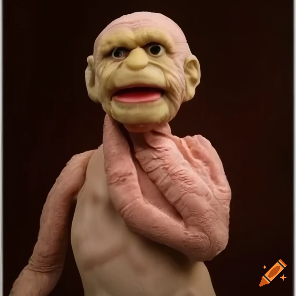 realistic latex puppets from Sesame Street