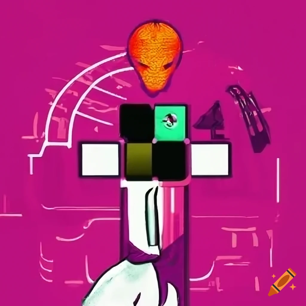 Screenshot of an experimental gaming experience on Craiyon