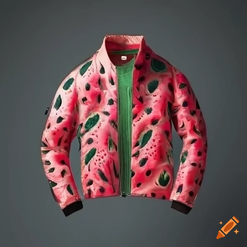 Men's jacket with watermelon design on Craiyon