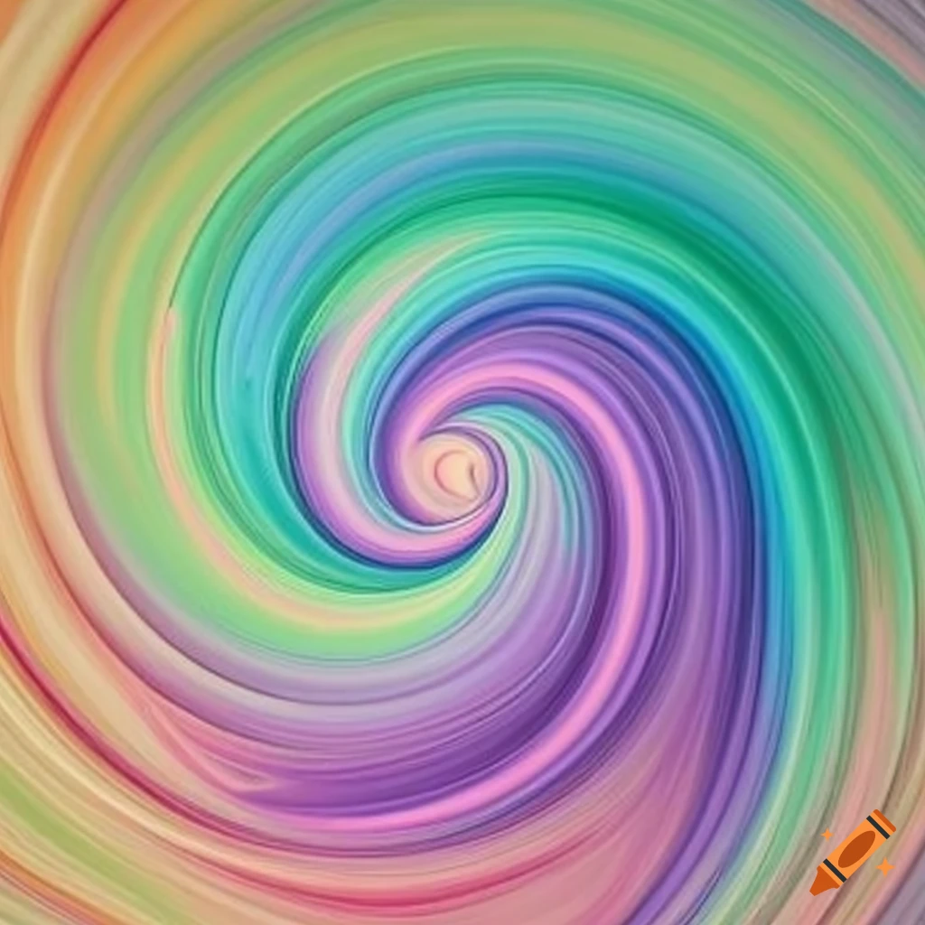 colorful swirl on canvas