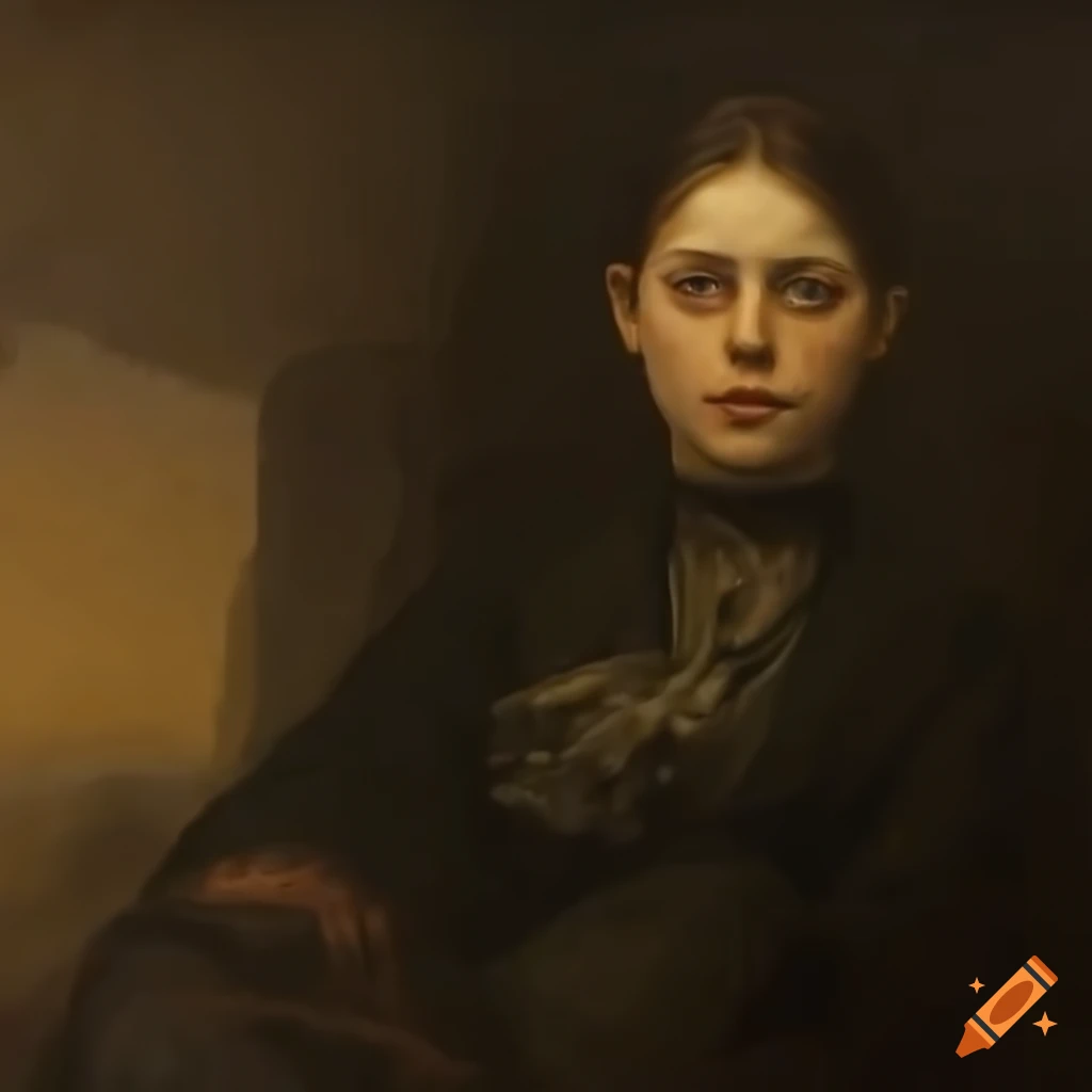  Dark and mysterious painting by frank duveneck