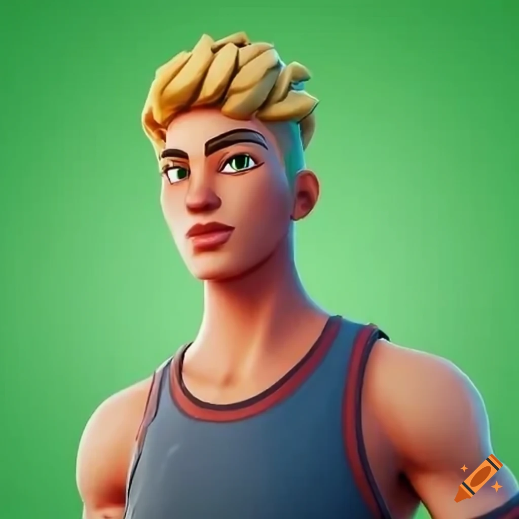 Fortnite Skin Boy With Blond Hair And Sport Clothes On Craiyon