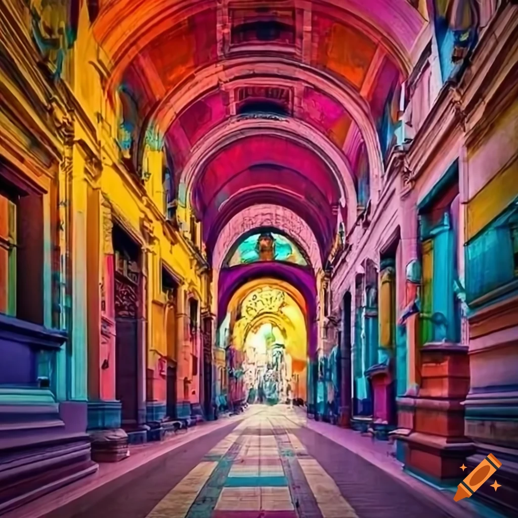 colorful wall art inspired by Budapest