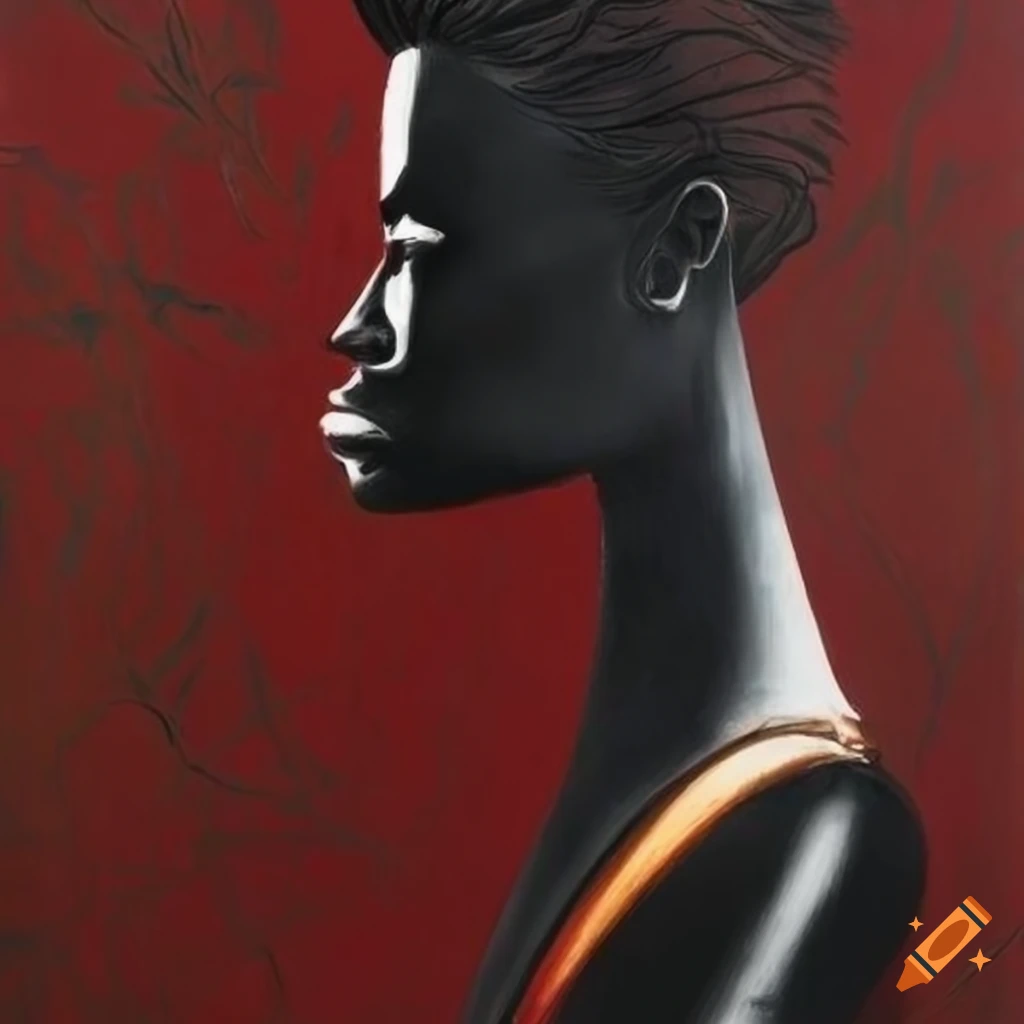 surrealist artwork inspired by African tribes