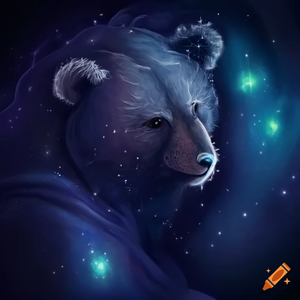 fantasy art of a bear constellation
