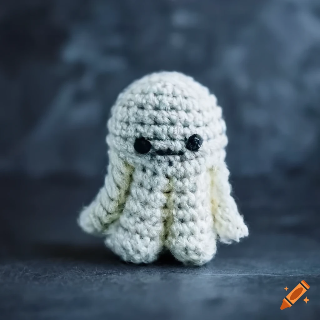 amigurumi ghost figure