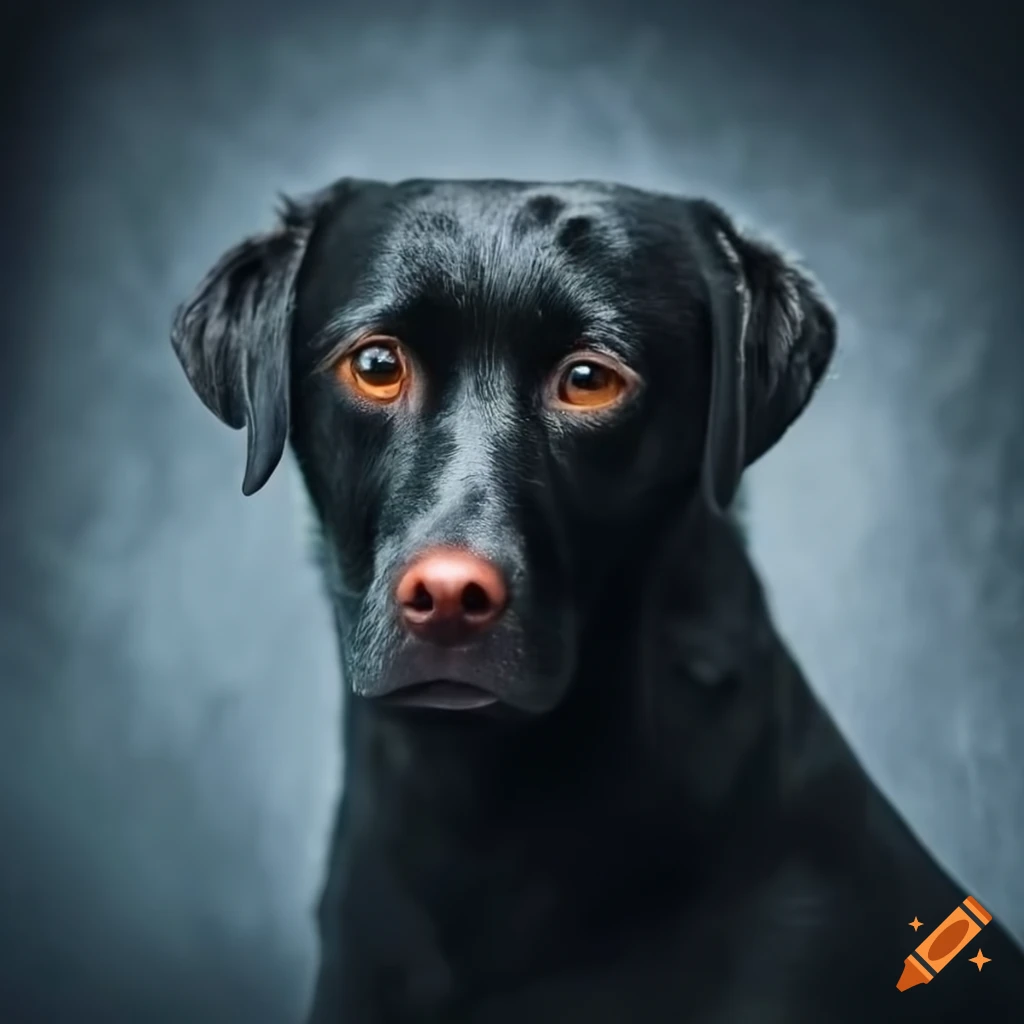 Labrador dog enjoying a vape