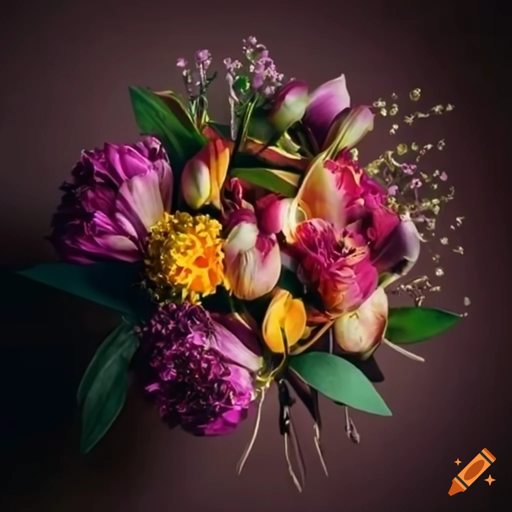 flower arrangement forming the word 'Aideth'