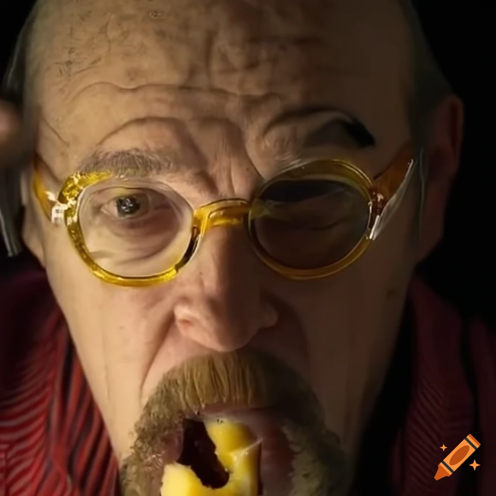Walter white eating cheese on Craiyon