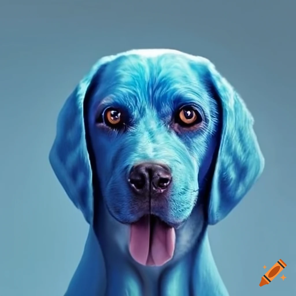 Blue dog on Craiyon