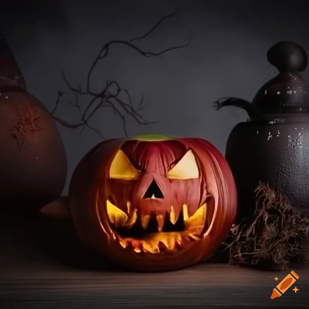 scary jack-o'-lantern