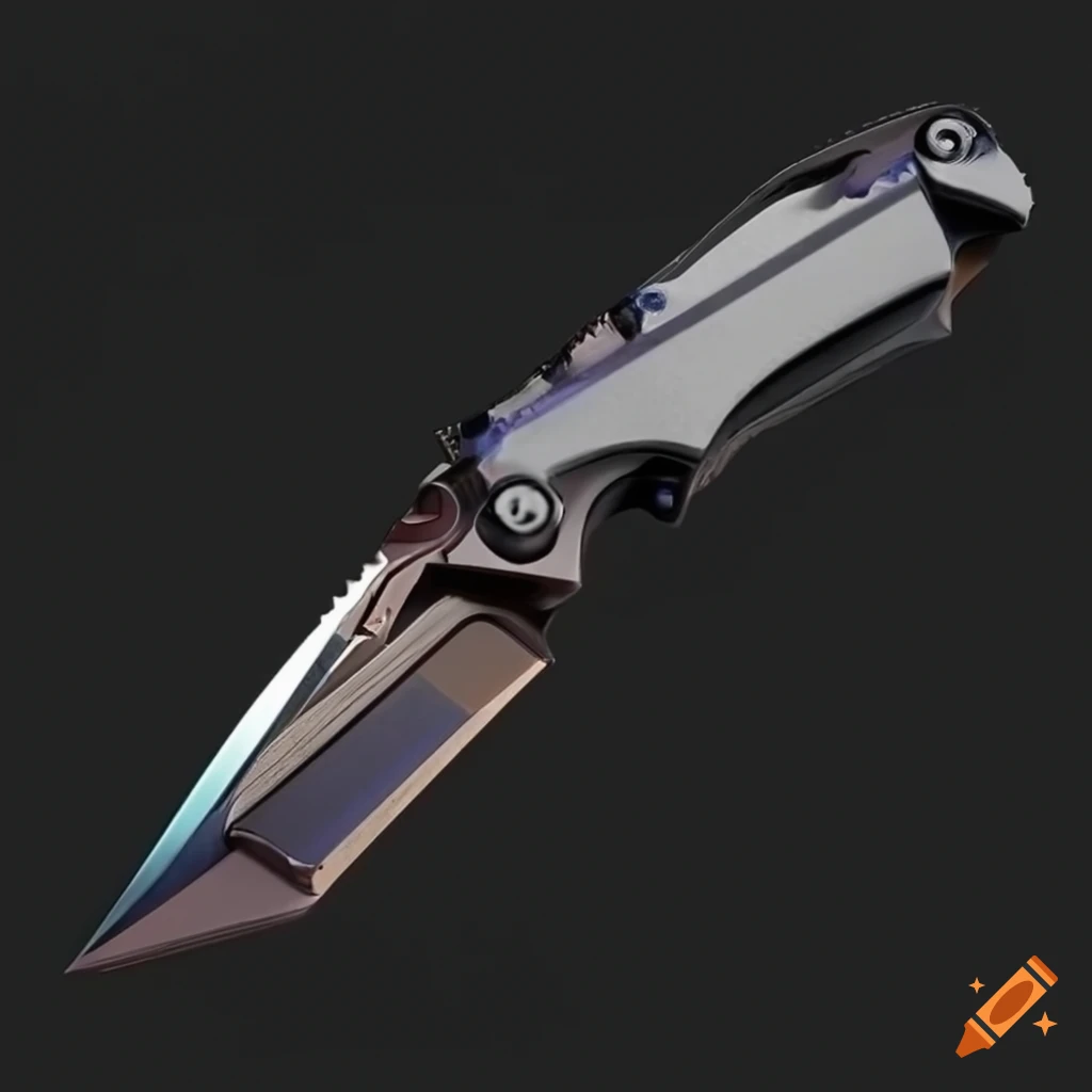 futuristic folding knife