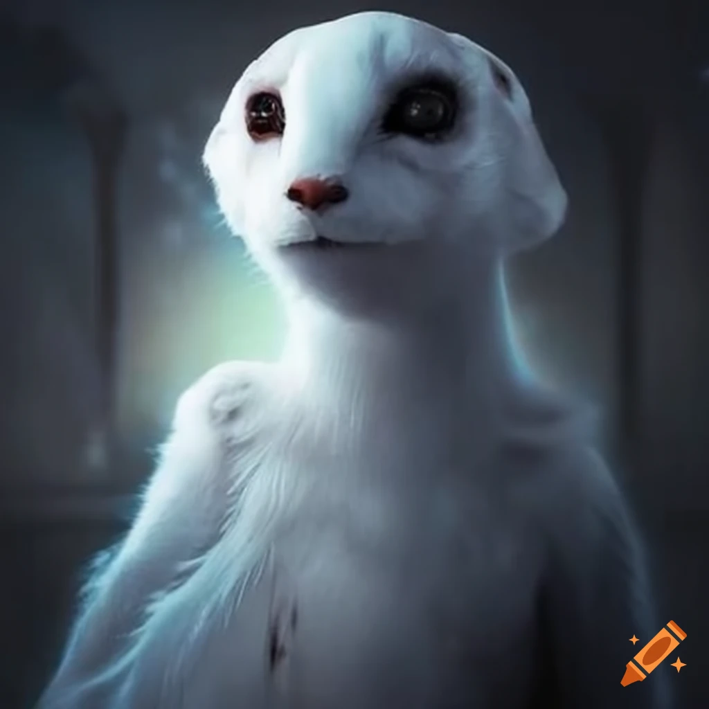 image of a supervillain in an ermine costume