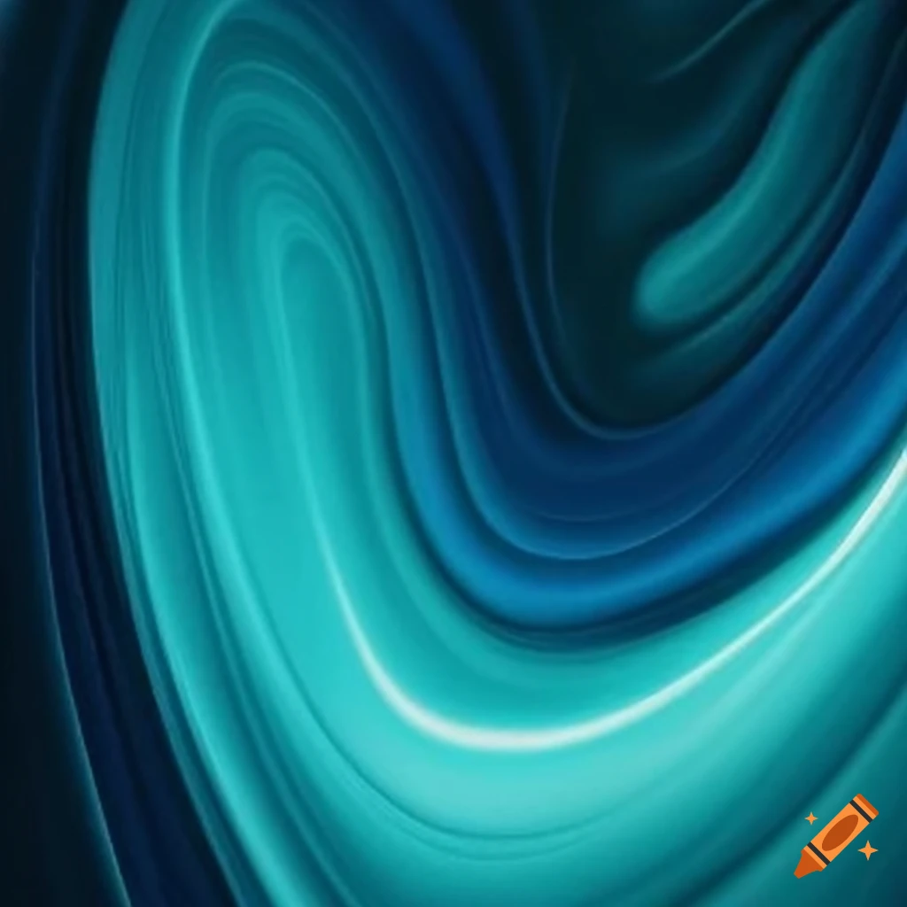 abstract design of flowing waves in shades of blue