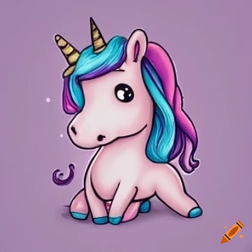 cute unicorn drawing - Print now for free | Drawing Ideas Easy-saigonsouth.com.vn