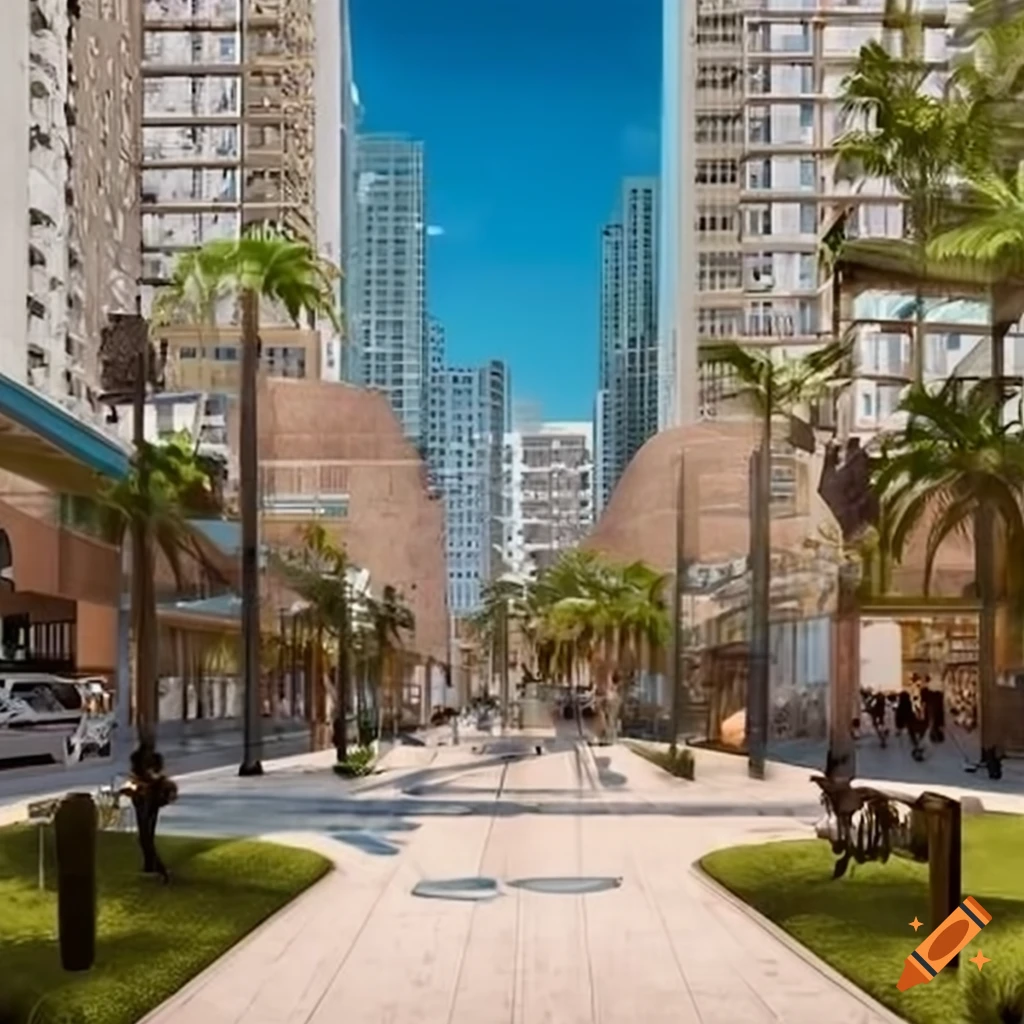 Floor plan of a seating area design in lincoln road miami on Craiyon