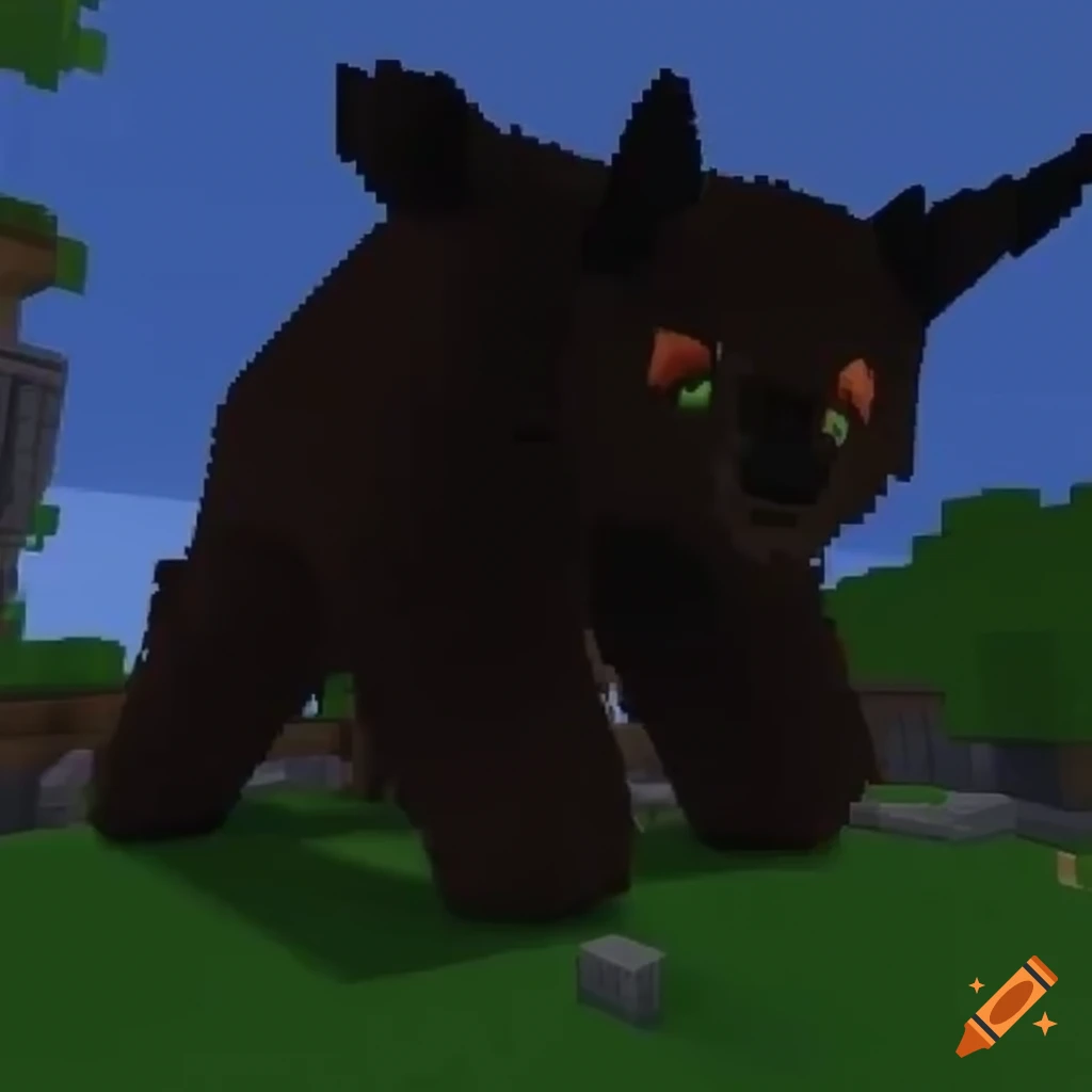 Logo of a minecraft server with furry theme