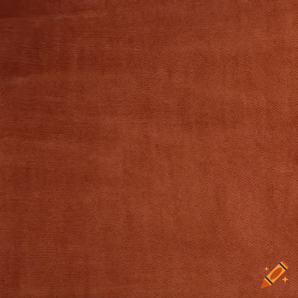 close-up of a soft terracotta velour fabric