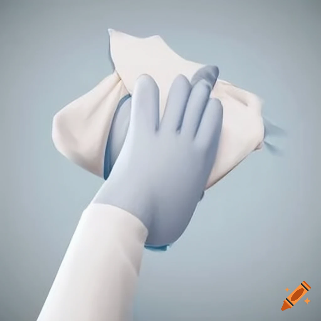 cleaning surface with a wipe