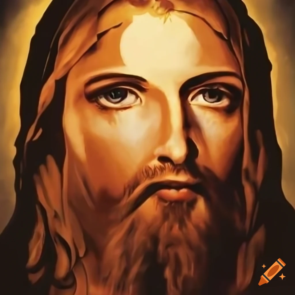 Depiction of jesus on Craiyon