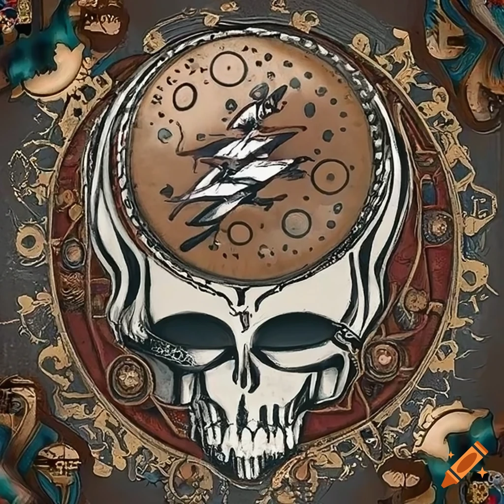Steampunkinspired grateful dead logo on Craiyon